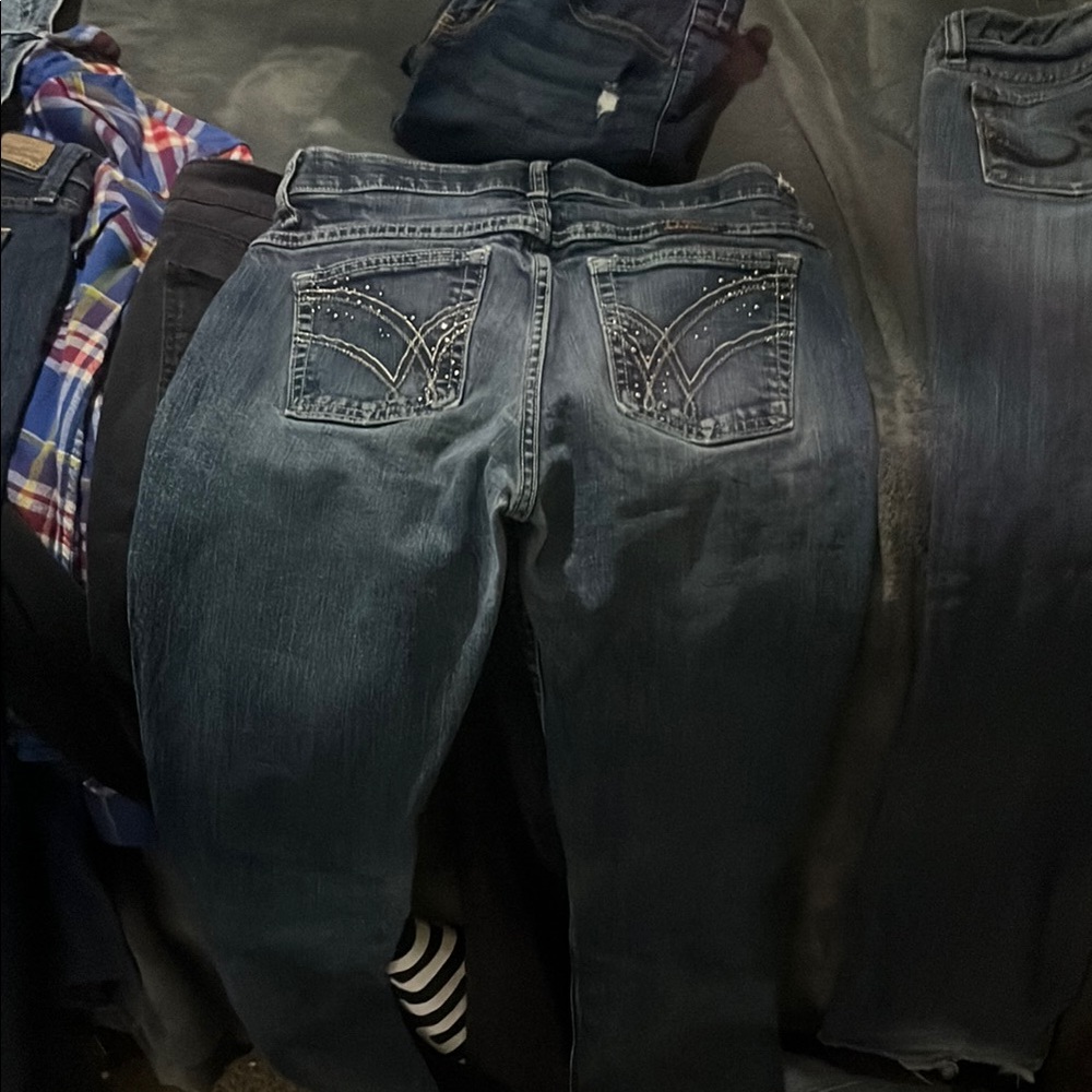 Wrangler Blue Boot Cut Jeans Classic Style